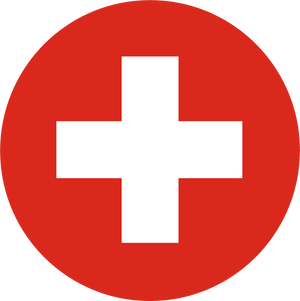 Switzerland Circle Flag